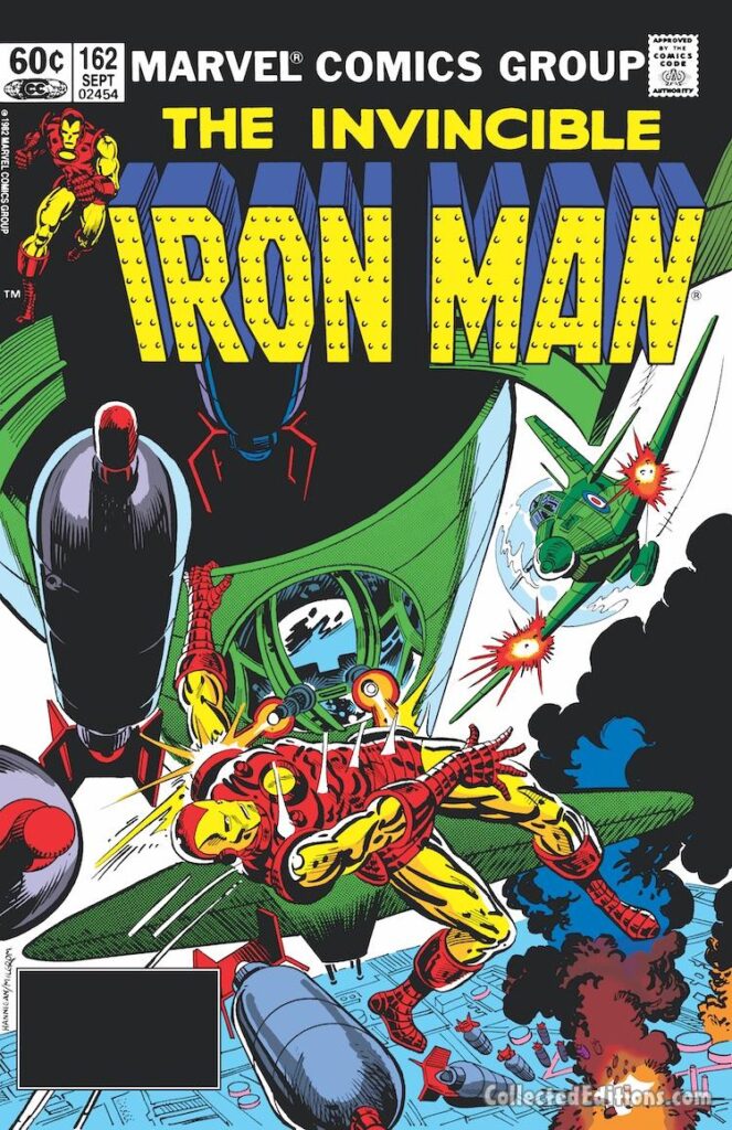 Iron Man #162 cover; pencils, Ed Hannigan; inks, Al Milgrom