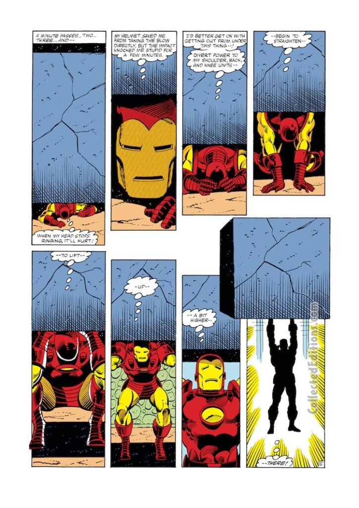 Iron Man #165, pg. 5; pencils, Luke McDonnell; inks, Steve Mitchell