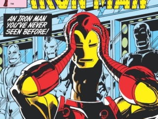 Iron Man #170 cover; pencils, Luke McDonnell; inks, Steve Mitchell; An Iron Man You&rsquo;ve Never Seen Before, Jim Rhodes, Rhodey