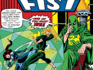 Iron Fist #6 cover; pencils, Gil Kane; inks, Frank Giacoia; Colleen Wing, Death-Match, Dragon Lord
