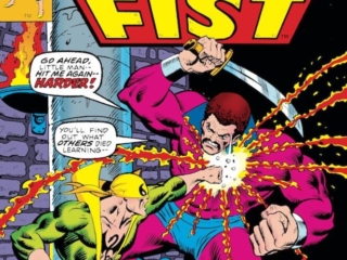 Iron Fist #7 cover; pencils, Ron Wilson; inks, Al Milgrom; Khumbala Bey