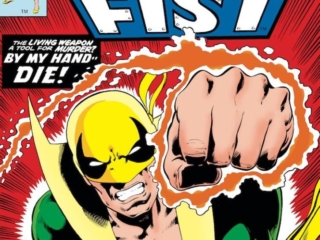 Iron Fist #8 cover; pencils, John Byrne; inks, Dan Adkins; By My Hand Die, Danny Rand, The Living Weapon, Kung Fu Action in the Mighty Marvel Manner