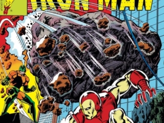 Iron Man #113 cover; pencils, John Romita Jr.; inks, Bob McLeod; Horn of the Unicorn