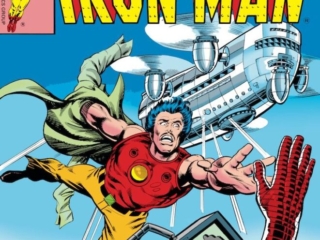 Iron Man #118 cover; pencils and inks, Bob Layton; armor suitcase, SHIELD Helicarrier, Tony Stark