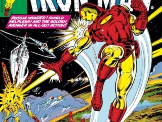 Iron Man #119 cover; pencils, John Romita Jr.; inks, Bob Layton; Back in the USSR, U.S.S.R., Soviet Union, Cold War, Tony Stark alcoholism