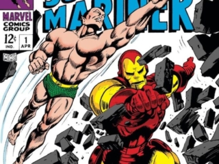 Iron Man and Sub-Mariner #1 cover; pencils, Gene Colan; inks, Bill Everett; one-shot, Marvel Silver Age, Special Once-in-a-lifetime issue