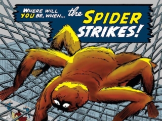 Journey Into Mystery #73 cover; pencils, Jack Kirby; inks, George Klein; The Spider Strikes, Marvel August 1961 Omnibus