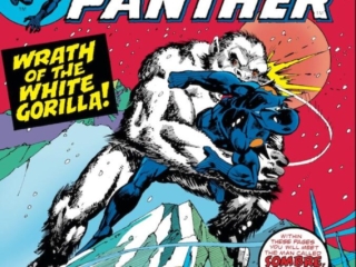 Jungle Action #13 cover; pencils, Gil Kane; inks, Klaus Janson; White Gorilla, Sombre, Black Panther