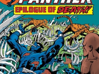 Jungle Action #18 cover; pencils, Jack Kirby; inks, Klaus Janson; Madame Slay, Black Panther, T'Challa