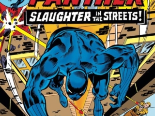 Jungle Action #20 cover; pencils, Rich Buckler; inks, Dan Adkins, Black Panther, Don McGregor