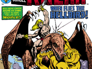 Ka-Zar #15 cover; pencils, Gil Kane; inks, Klaus Janson; Lord of the Hidden Jungle; When Flies the Bellbird, Klaw, Zabu