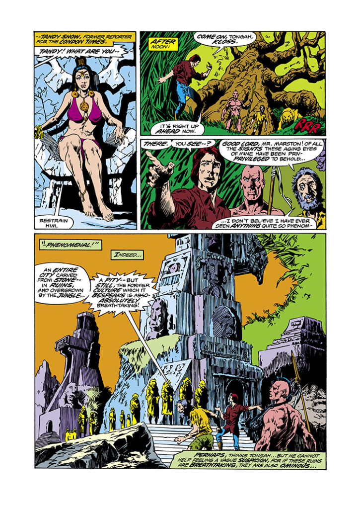 Ka-Zar #17, pg. 15; pencils and inks, Val Mayerik; Tandy Snow, Tongah, Kirk Marsten, Bernard Kloss