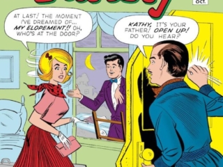 Kathy #25 cover; pencils, Stan Goldberg; inks, uncredited; Teen-Age Tornado, When Kathy Elopes