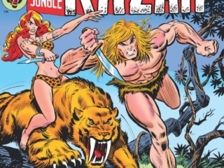 Ka-Zar #2 cover; pencils, Gil Kane; inks, John Romita, Sr.; Shanna/Zabu