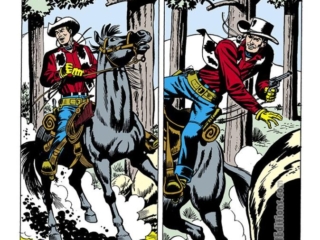 Kid Colt, Outlaw #101; &ldquo;His Name Was Hank!&rdquo;, pg. 1; pencils and inks, Jack Keller; Marvel Westerns, Marvel August 1961 Omnibus