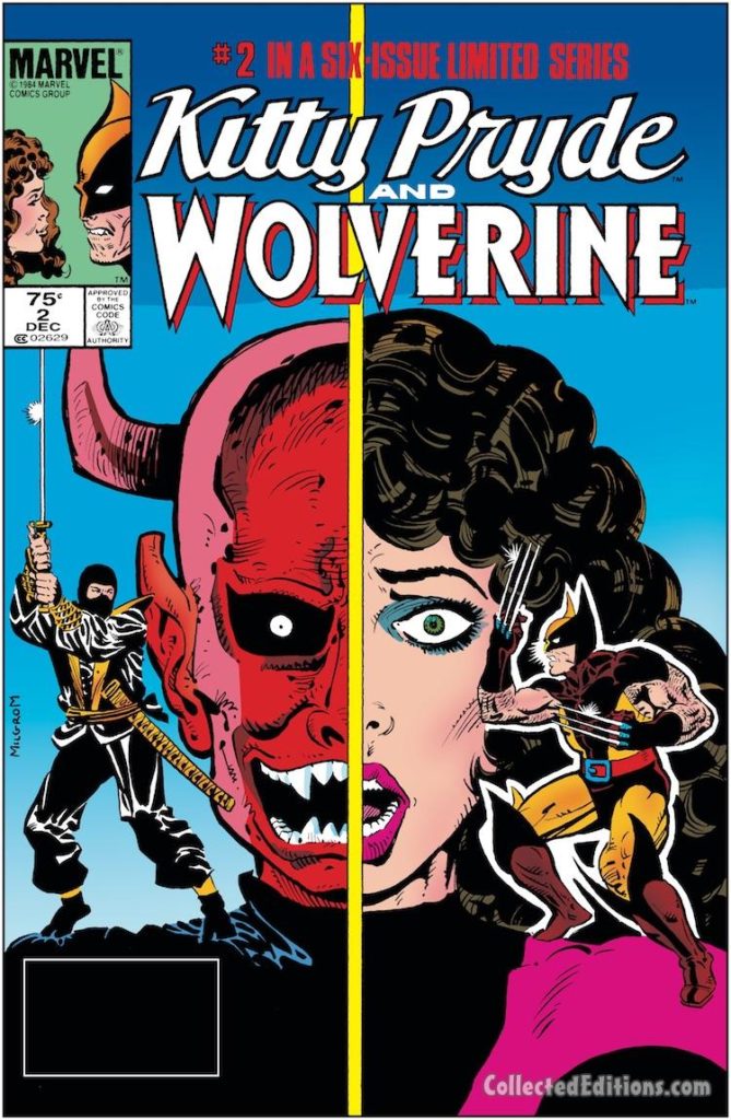 Kitty Pryde and Wolverine #2 cover; pencils and inks, Al Milgrom