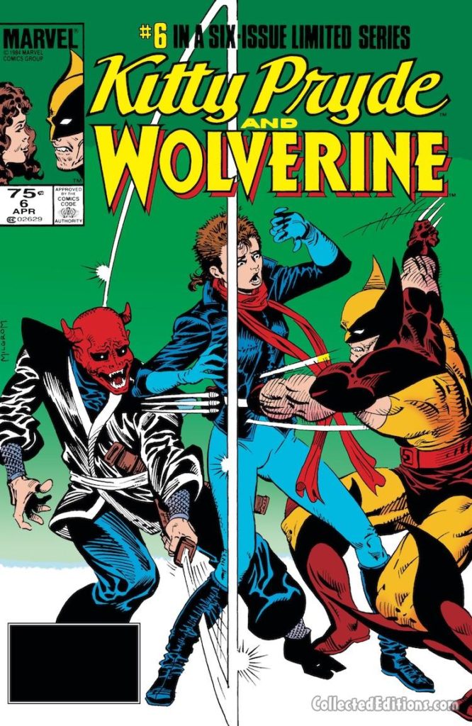 Kitty Pryde and Wolverine #6 cover; pencils and inks, Al Milgrom
