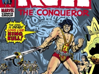 Kull the Conqueror #1 cover; pencils and inks, Marie Severin; Long Live King Kull, first issue