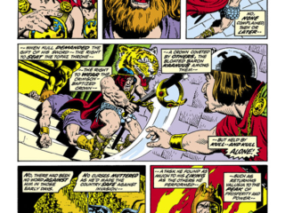 Kull the Conqueror #9, pg. 3; pencils, Marie Severin; inks, John Severin; King Kull; King Borna