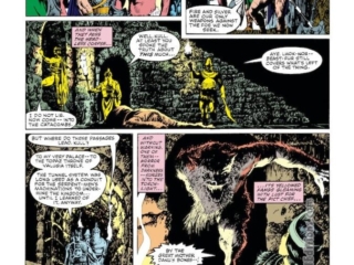 Kull the Conqueror (1982) #2, pg. 37; pencils and inks, John Bolton; King Kull, Robert E. Howard; Brule, wolf man