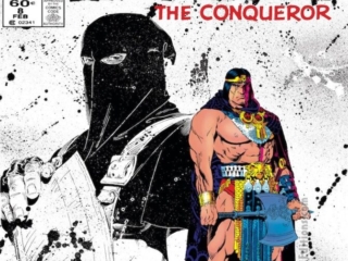 Kull the Conqueror (1983) #8 cover; pencils and inks, Michael Golden; King Kull, Robert E. Howard
