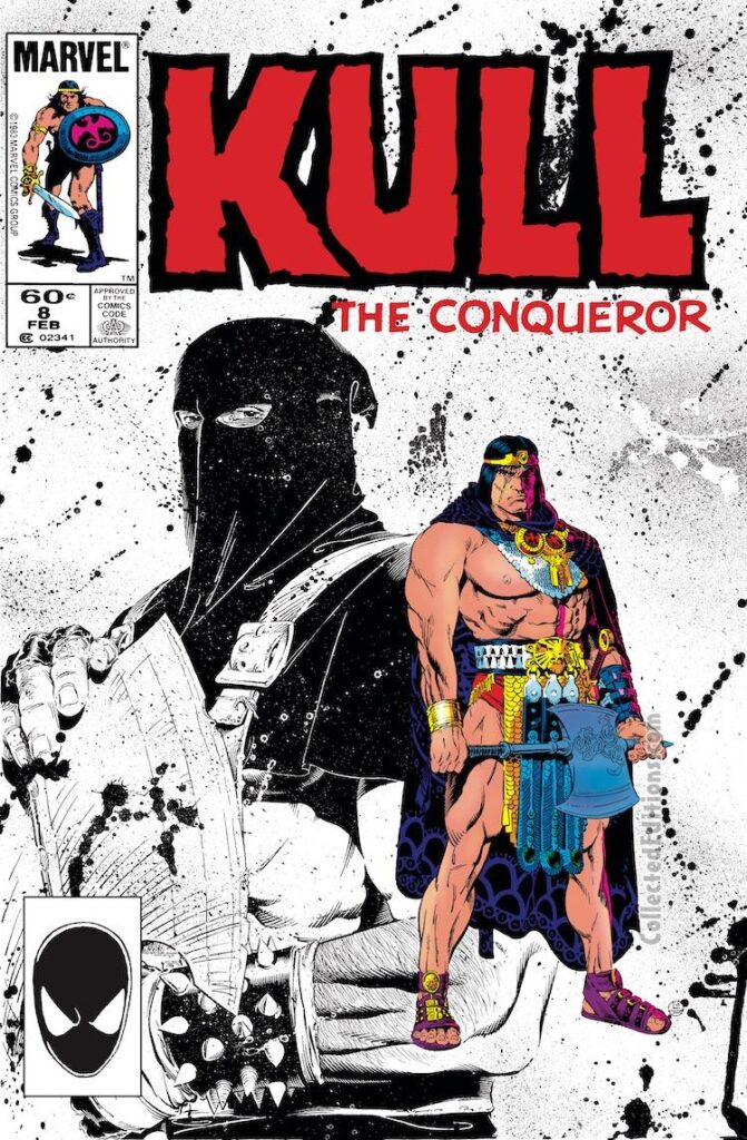 Kull the Conqueror (1983) #8 cover; pencils and inks, Michael Golden; King Kull, Robert E. Howard