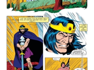 Kull the Conqueror (1983) #2, pg. 4; pencils, John Buscema; inks, Joe Chiodo, Dan Green; King Kull, Robert E. Howard; Brule