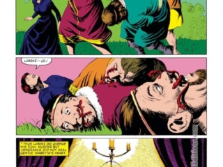 Kull the Conqueror (1983) #4, pg. 24; pencils and inks, John Bolton; King Kull, Robert E. Howard; Lorenz; A Season of Black Death, Ridondo&rsquo;s Tale