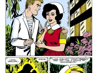 Linda Carter, Student Nurse #2, pg. 1; pencils and inks, Al Hartley, Steve; Marvel August 1961 Omnibus