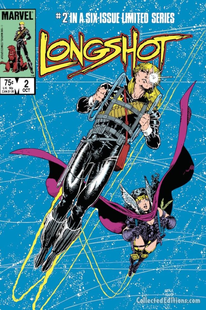 Longshot #2 cover; pencils and inks, Arthur Adams; Ricochet Rita