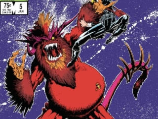 Longshot #5 cover; pencils and inks, Arthur Adams; Magog