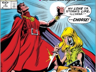 Magik #3 cover; pencils, Ron Frenz; inks, Tom Palmer; Illyana/Belasco