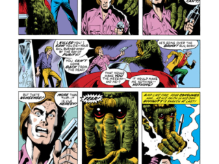 Man-Thing (1974) #4, pg. 18; pencils, Val Mayerik; inks, Jack Abel, Foolkiller, Richard Rory