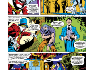 Man-Thing (1974) #6, pg. 5; pencils, Mike Ploog; inks, Frank Chiaramonte; Darrel the clown, Garvey,Tragg