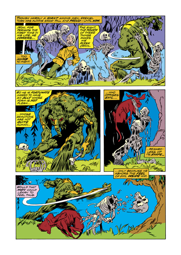 Man-Thing (1974) #9, pg. 17; pencils, Mike Ploog; inks, Frank Chiaramonte; Ezekiel Tork, Maybelle Tork