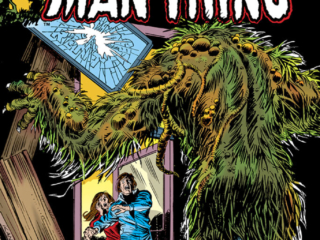 Man-Thing (1974) #12 cover; pencils, Gil Kane; inks, John Romita; Death-Cry of a Dead Man, Brian Lazarus, Sybil Mills
