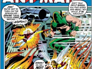 Marvel Feature #6 cover; pencils and inks, Herb Trimpe; Astonishing Ant-Man/Wasp/Hank Pym/Whirlwind