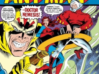 Marvel Feature #10 cover; pencils, P. Craig Russell; inks, Dan Adkins; Astonishing Ant-Man/Hank Pym/The Wasp/Doctor Nemesis