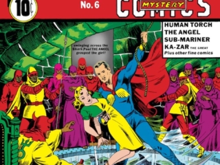 Marvel Mystery Comics #6 cover; pencils and inks, Alex Schomburg; The Angel