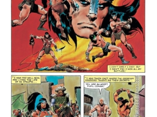 Marvel Comics Super Special #21, pg. 9; pencils and inks, John Buscema; Arnold Schwarzenegger, movie adaptation, Conan the Barbarian