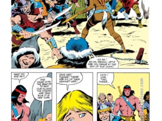 Marvel Comics Super Special #35, pg. 18; pencils and inks, John Buscema; Jehnna, Bombaata, Grace Jones, Conan the Destroyer adaptation