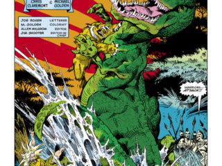 Marvel Fanfare #2. Angel, Spider-Man and Ka-Zar in &ldquo;To Sacrifice My Soul&hellip;&rdquo;, pg. 2; pencils and inks, Michael Golden; Tyrannosaurus rex, Zabu, splash page, Chris Claremont, writer
