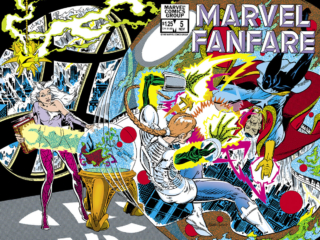 Marvel Fanfare #5 cover; pencils, Marshall Rogers; inks, P. Craig Russell; wraparound, Clea, Doctor Strange, Nicodemus