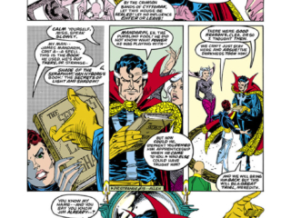 Marvel Fanfare #8. Doctor Strange in &ldquo;The Light That Never Was!&rdquo;, pg. 7; pencils, Carmine Infantino; inks, P. Craig Russell; Clea, James Mandarin, Meredith Stead