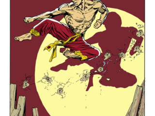 Marvel Fanfare #10. Brent Anderson portfolio, pg. 3: &ldquo;Shang-Chi&rdquo;; pencils and inks, Brent Anderson; Shang-Chi pinup, Master of Kung Fu