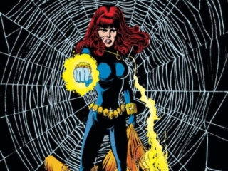 Marvel Fanfare #10 cover; pencils and inks, George P&eacute;rez; Black Widow, Natasha Romanoff