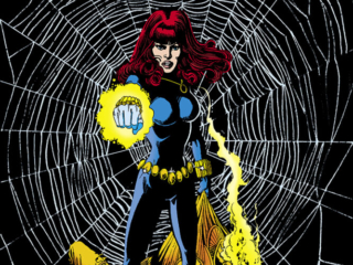 Marvel Fanfare #10 cover; pencils and inks, George P&eacute;rez; Black Widow, Natasha Romanoff