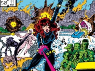 Marvel Fanfare #11 cover; pencils, George P&eacute;rez; inks, Bob Layton; Nick Fury, Iron Maiden, Black Lotus, Headshot Darrance