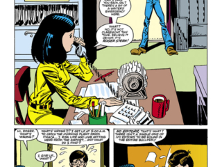 Marvel Fanfare #12. Roger Stern and Ann Nocenti in &ldquo;Marvel Annfare&rdquo;, pg. 1; pencils and inks, Al Milgrom