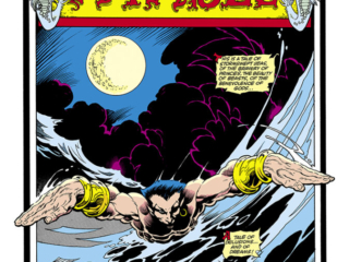 Marvel Fanfare #16. Namor in &ldquo;A Fable&rdquo;, pg. 1; pencils and inks, Mike Mignola; Bill Mantlo, Sub-Mariner